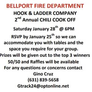 H&L Chili Contest @ Bellport Firehouse