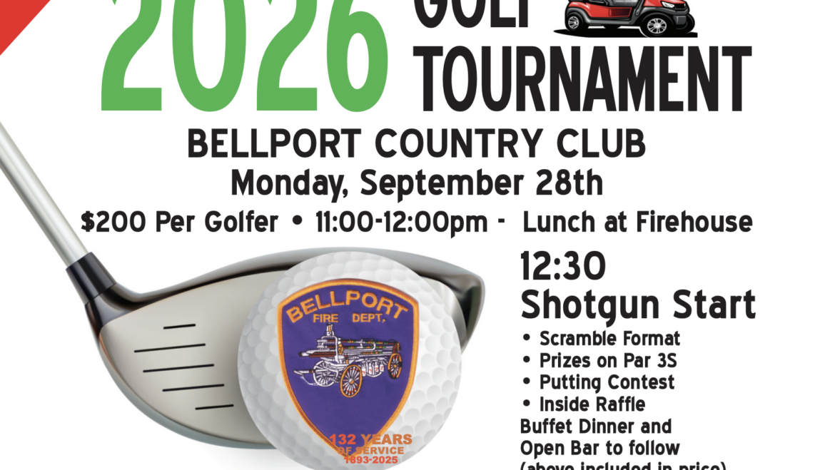 2026 Bellport Fire Department Golf Tournament